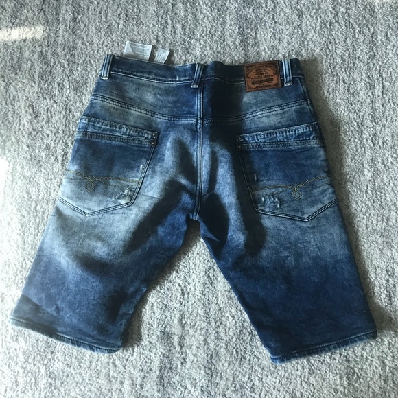 Zara Denim Distressed Shorts - Picture 2 of 2